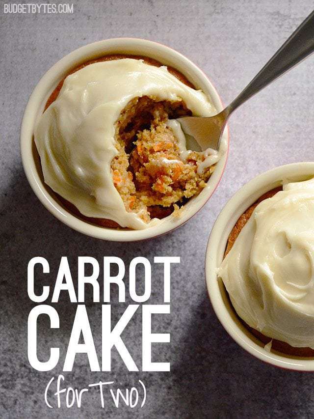 Carrot Cake for Two - BudgetBytes.com