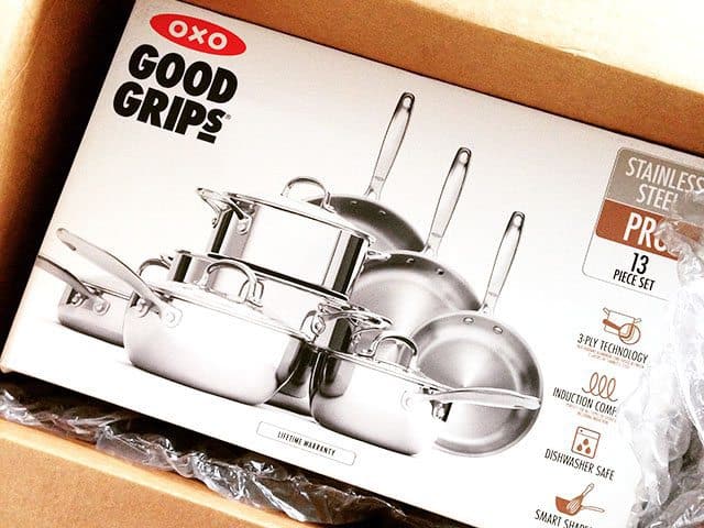 OXO Good Grips 13 Pieces Stainless Steel Cookware Set & Reviews