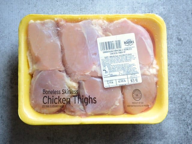Package of Chicken Thighs