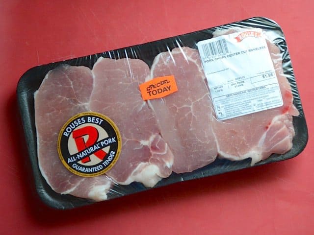 Pork Chops in their package