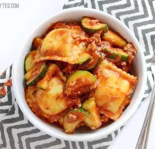 Easy Zucchini Sausage Ravioli - Budget Bytes