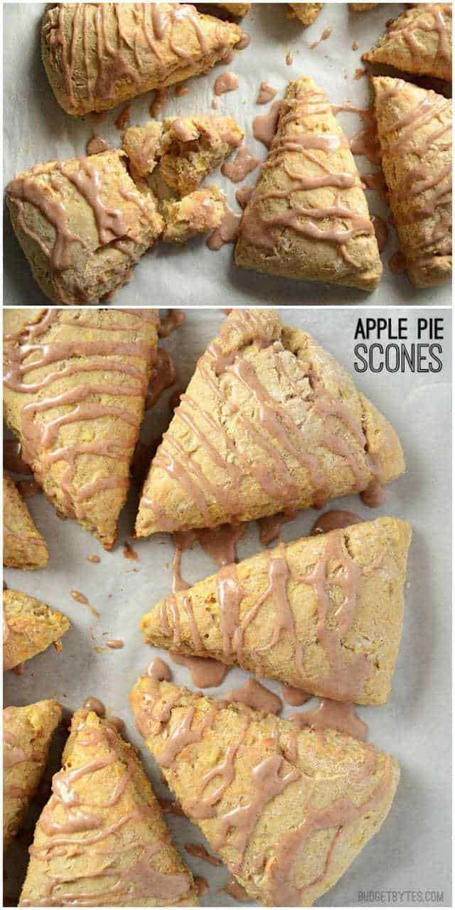 Apple Pie Scones - BudgetBytes.com