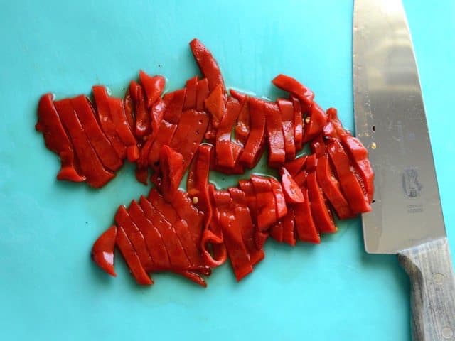 Sliced Roasted Red Peppers