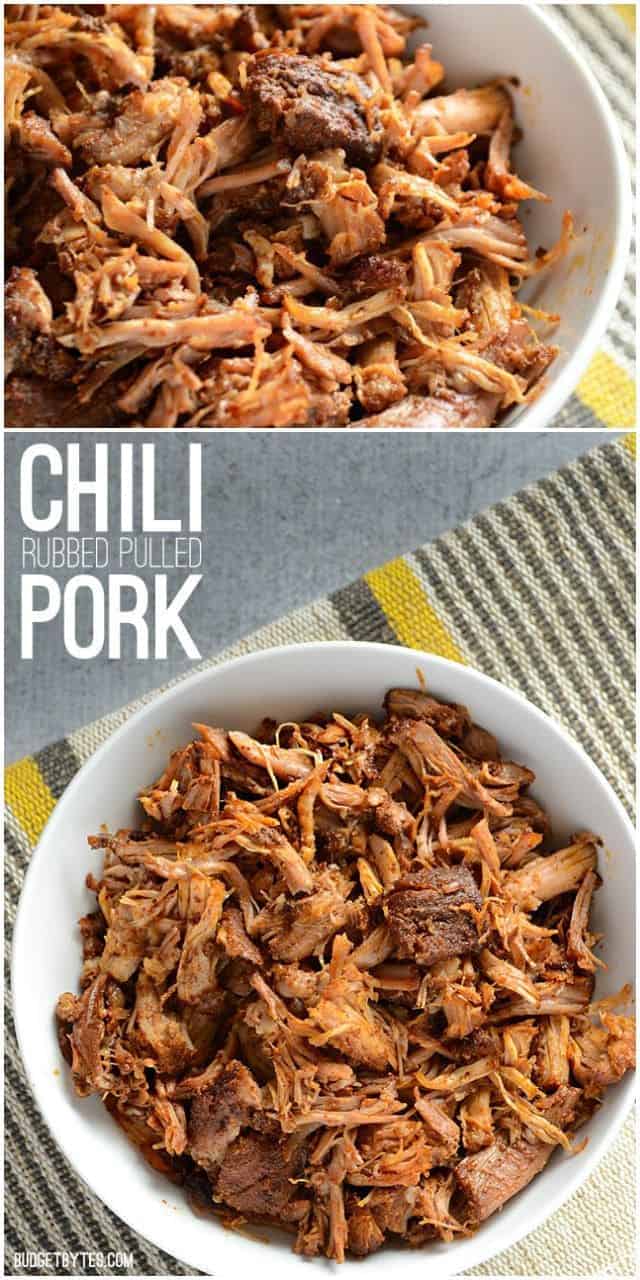 Chili Rubbed Pulled Pork - BudgetBytes.com