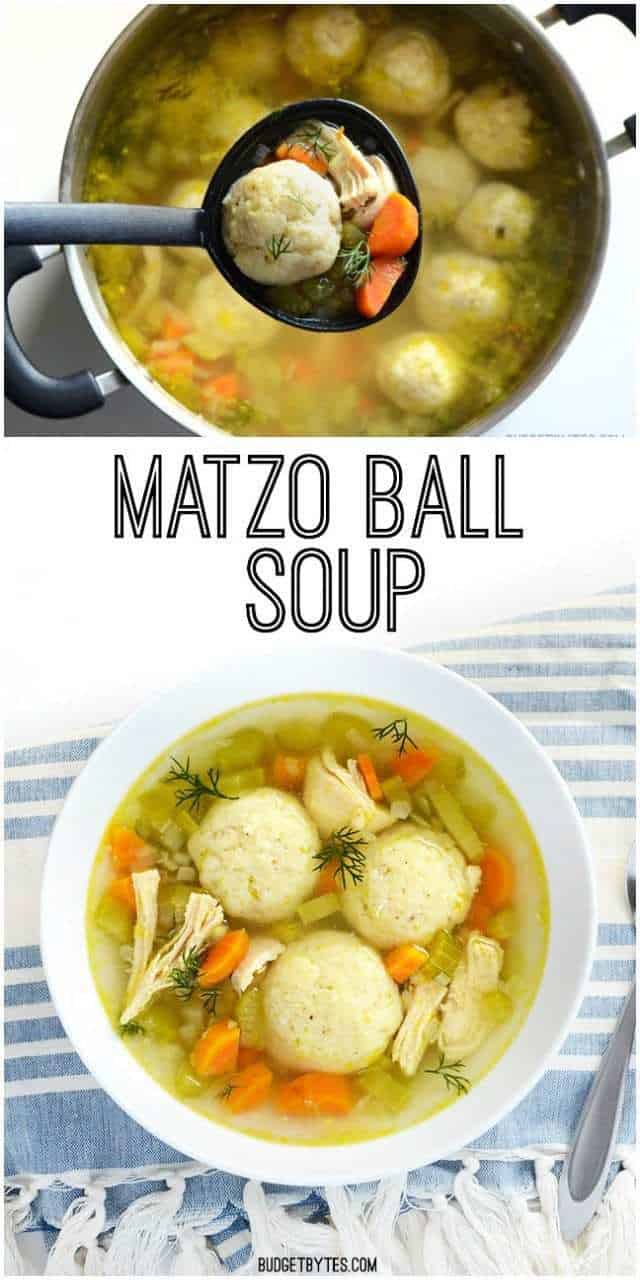 Matzo Ball Soup - BudgetBytes.com