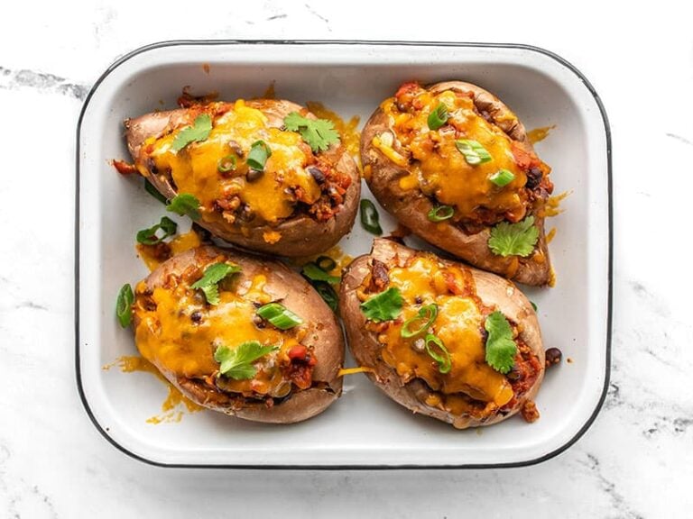 Turkey Chili Smothered Sweet Potatoes Budget Bytes