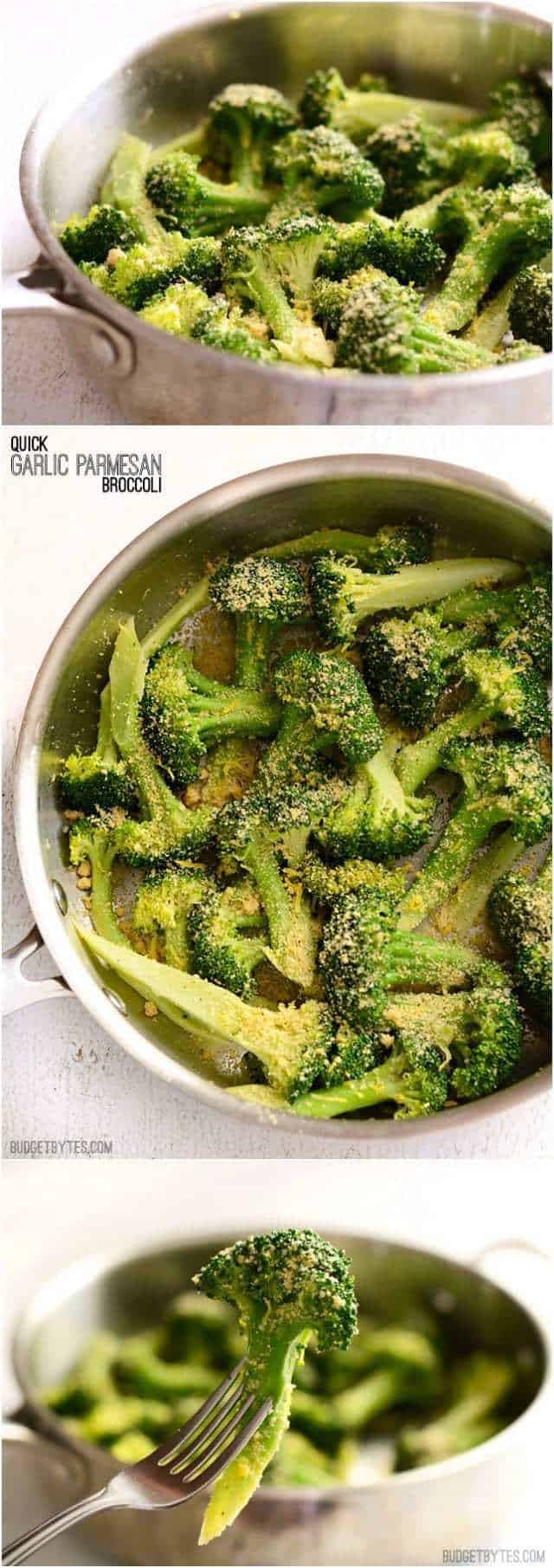 Quick Garlic Parmesan Broccoli - BudgetBytes.com