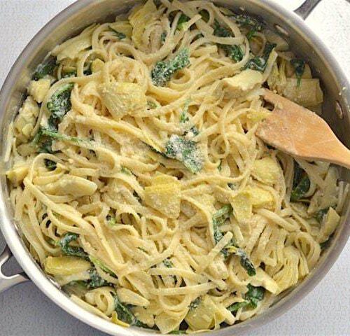 20 Minute Creamy Spinach Artichoke Pasta Budget Bytes