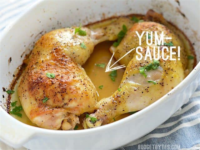 Oven Roasted Chicken Legs - BudgetBytes.com