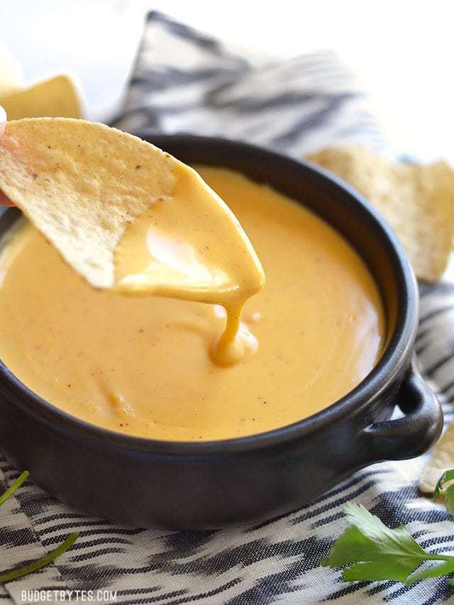 5 Minute Nacho Cheese Sauce Recipe Video Budget Bytes