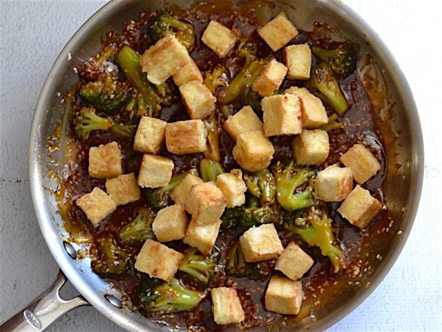 Used broccoli, cauliflower and carrots. Broccoli Brown Sauce With Tofu Calories - Pan Fried Sesame Tofu With Broccoli Budget Bytes