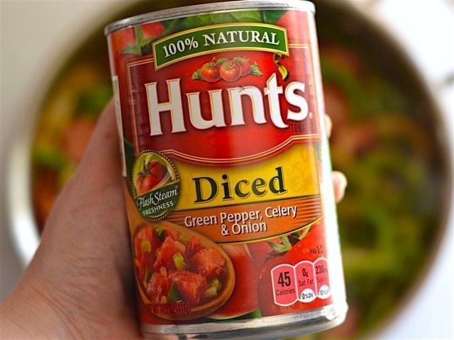 Can of Diced Tomatoes with Celery