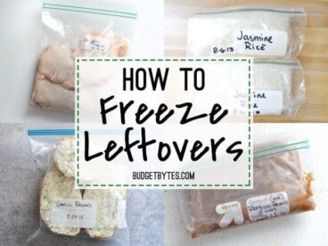 How To Freeze Leftovers - BudgetBytes.com