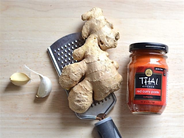 Garlic Ginger Thai Curry Paste for Thai Curry Vegetable Soup