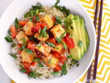 Sweet Chili Tofu Bowls - BudgetBytes.com