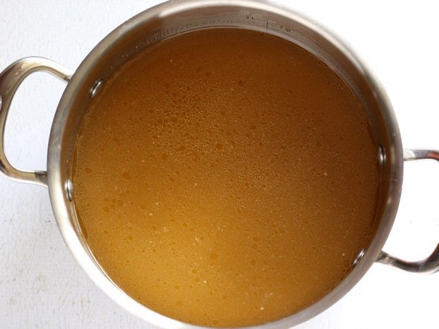 Chicken Stock in a pot