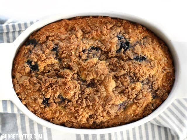 Blueberry Buttermilk Coffee Cake baked