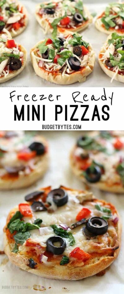 DIY Homemade Frozen Mini Pizzas - Budget Bytes