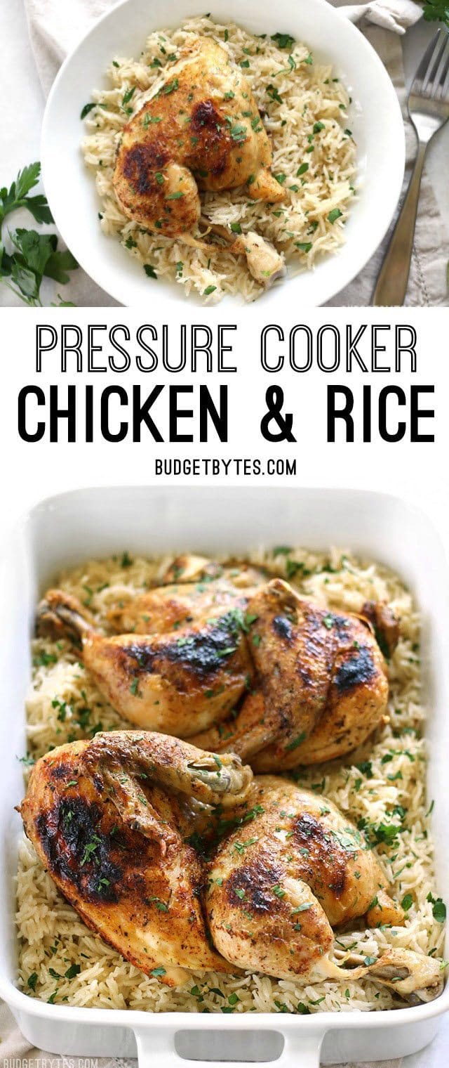 Pressure Cooker Chicken and Rice - Budget Bytes