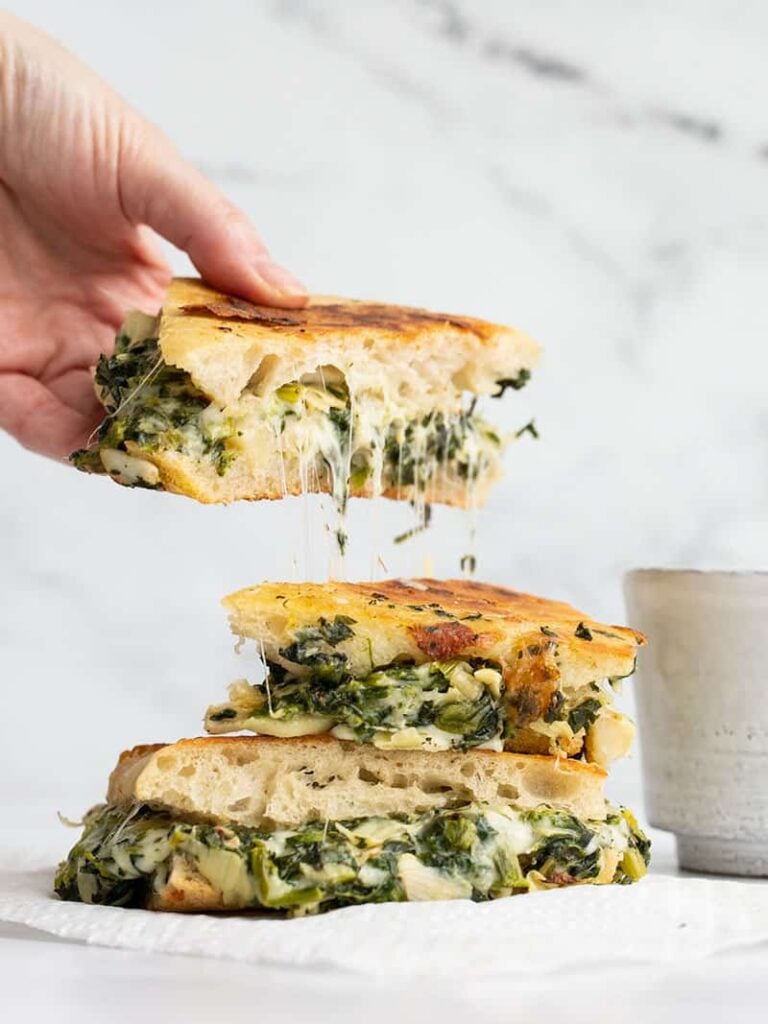 Spinach Artichoke Grilled Cheese Budget Bytes