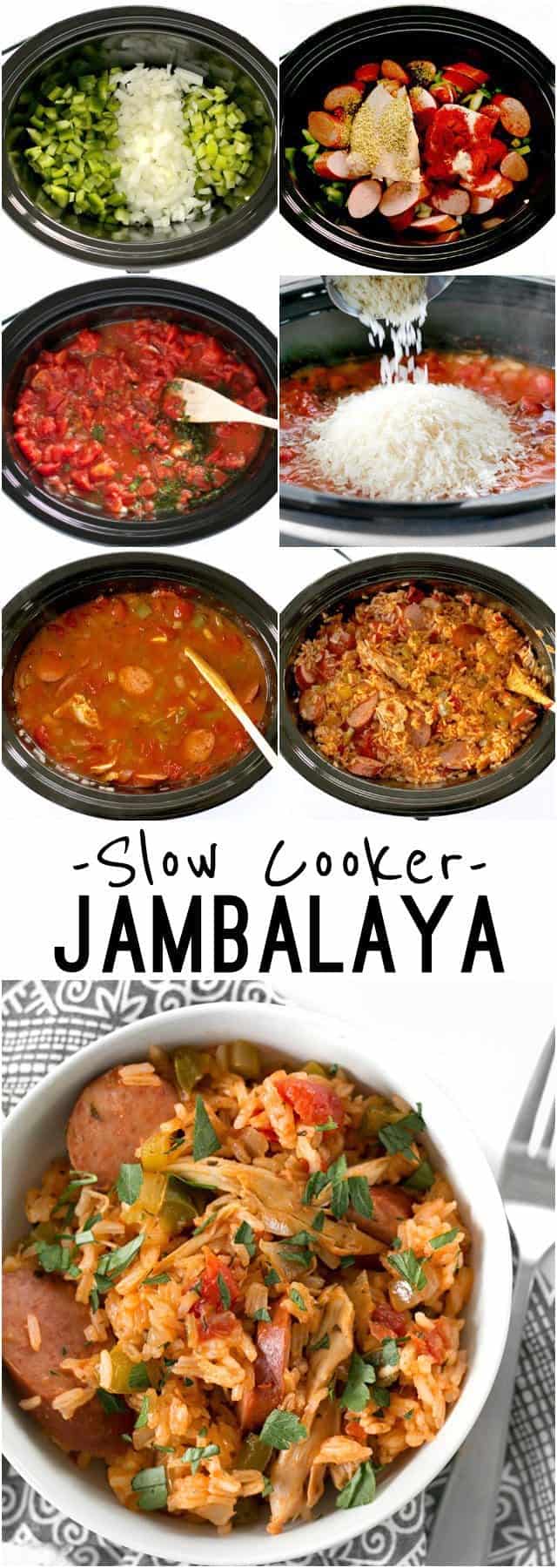 Slow Cooker Jambalaya has all the big flavor of the classic Louisiana dish with half the effort. BudgetBytes.com