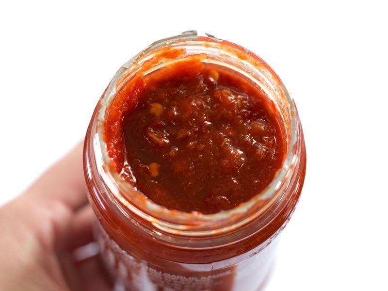 Chili Garlic Sauce inside jar