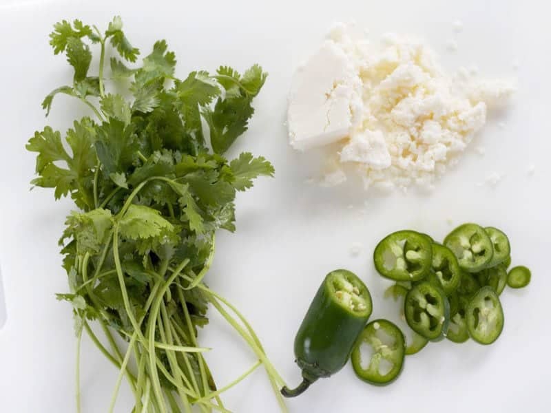Toppings - cilantro, queso fresco, jalapeño