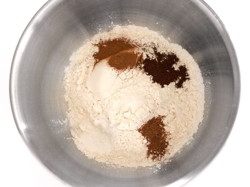 Flour and Spices in a separate bowl