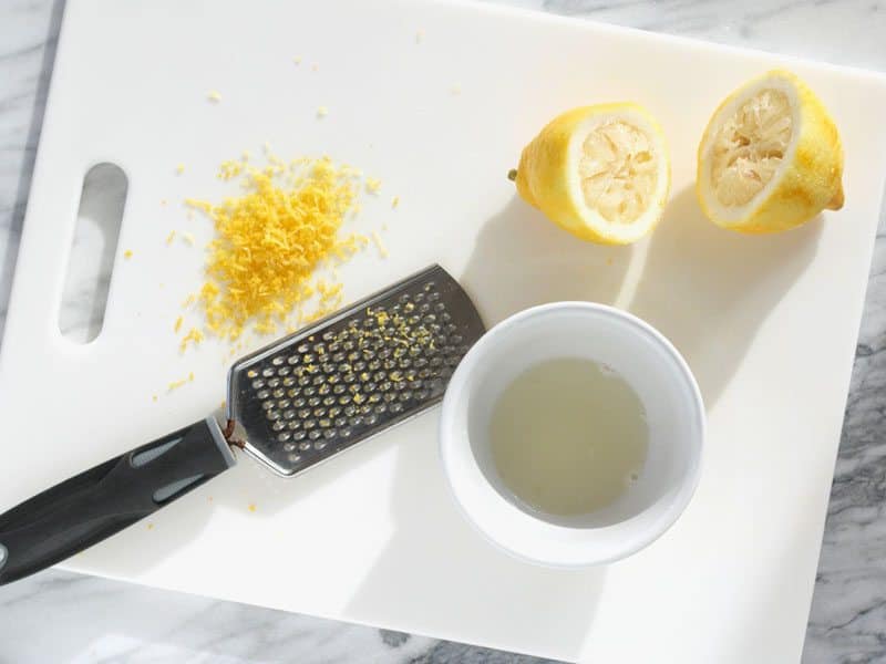 Lemon Juice and Zest