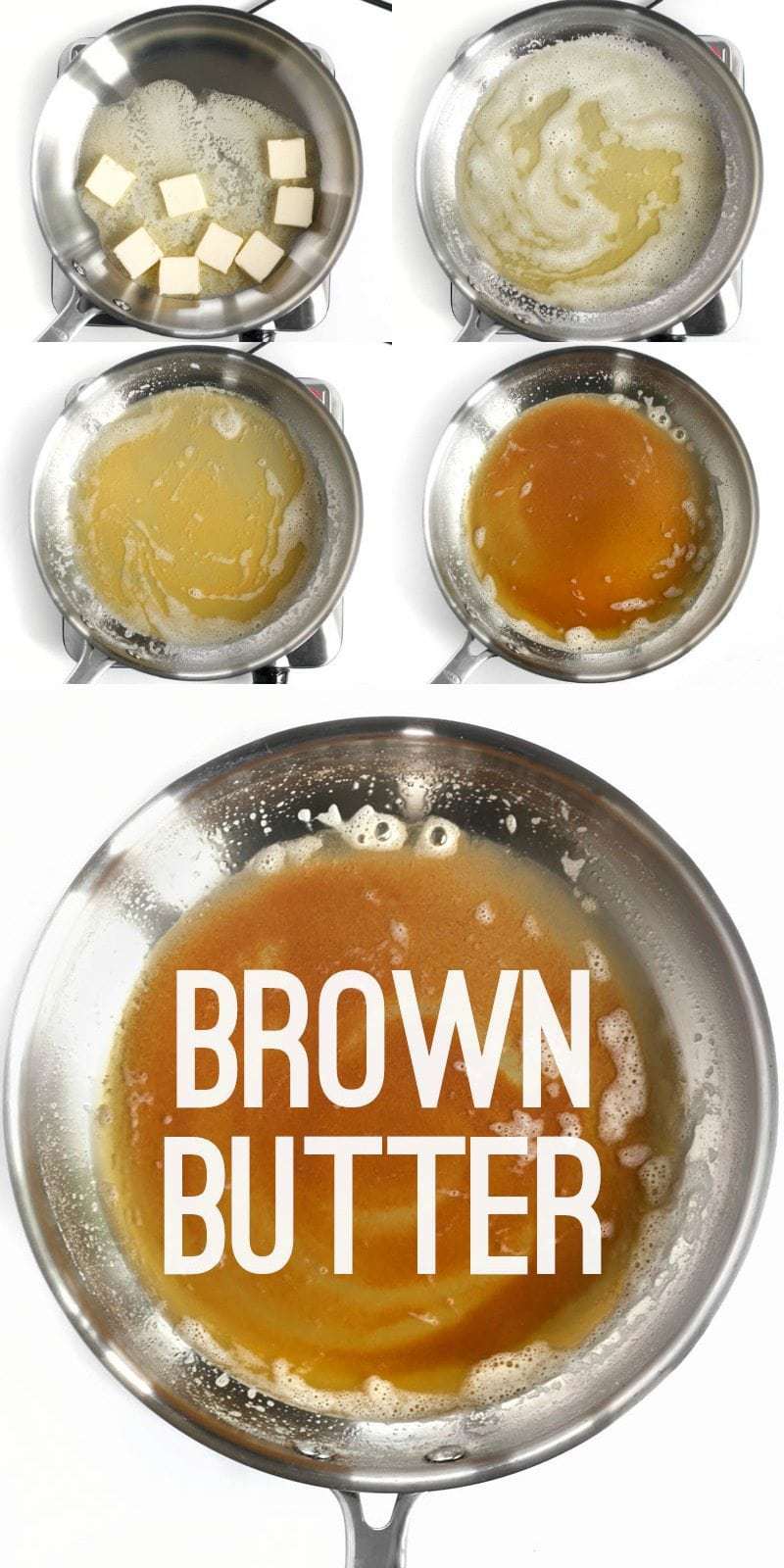 Brown Butter is the liquid gold that makes a recipe pop. Here is a simple step by step tutorial on how to make brown butter. BudgetBytes.com