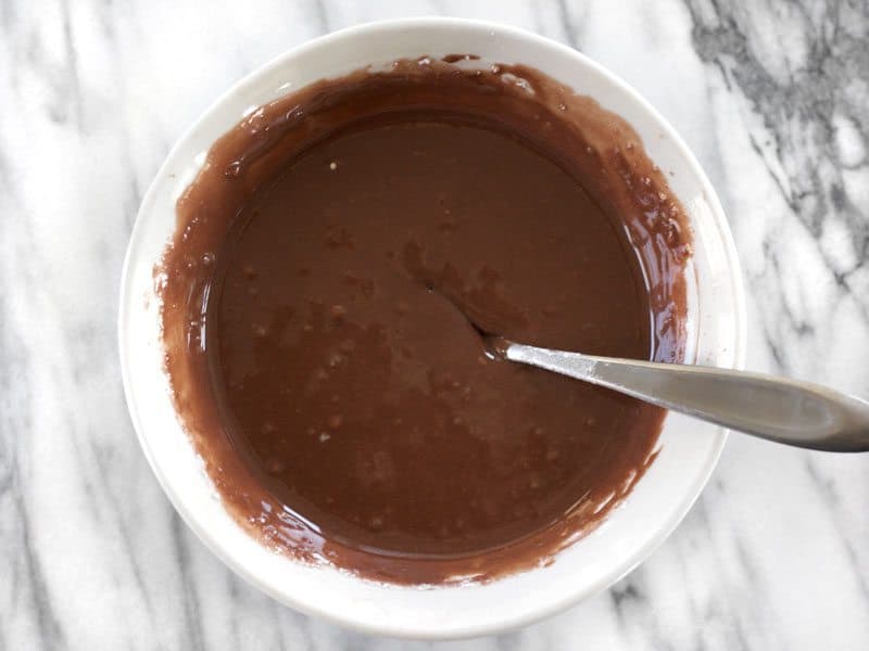 Chocolate Glaze in a bowl