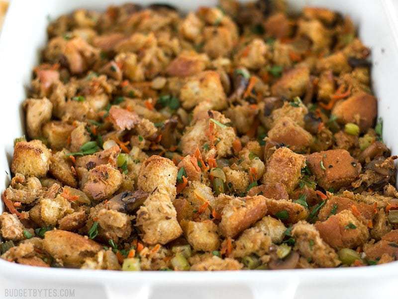 Savory Vegetable Stuffing - Budget Bytes