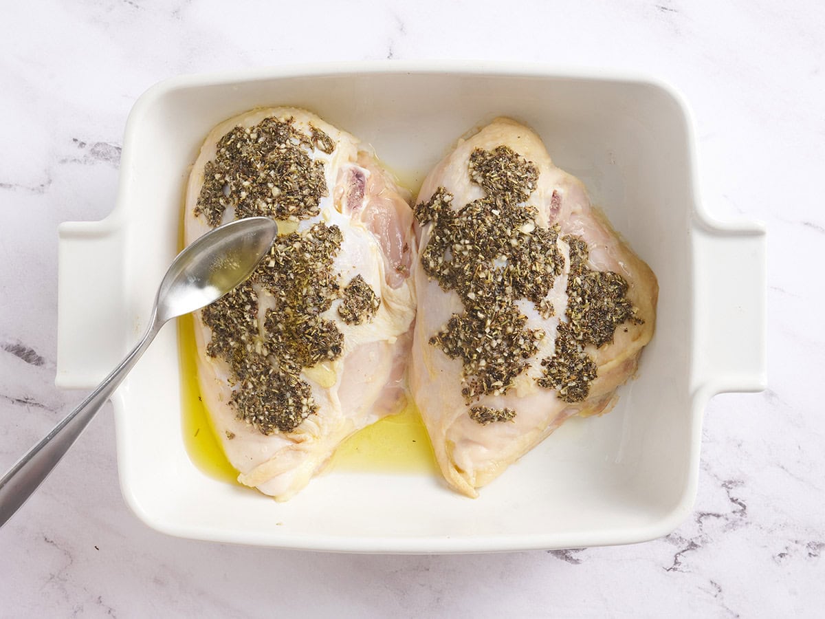 A spoon to basting chicken with butter.