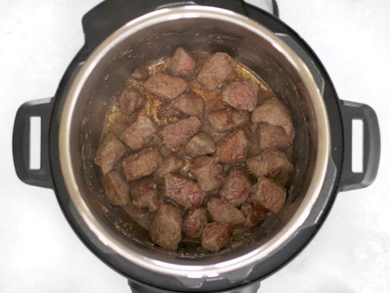 Brown Stew Meat in the Instant Pot