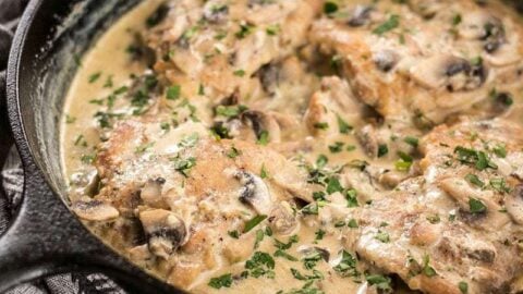 Creamy Garlic Mushroom Chicken