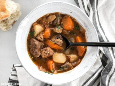 This Instant Pot Beef Stew is incredibly fast and easy, but is packed with slow-cooked flavor. BudgetBytes.com