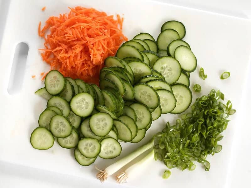 Sliced Vegetables