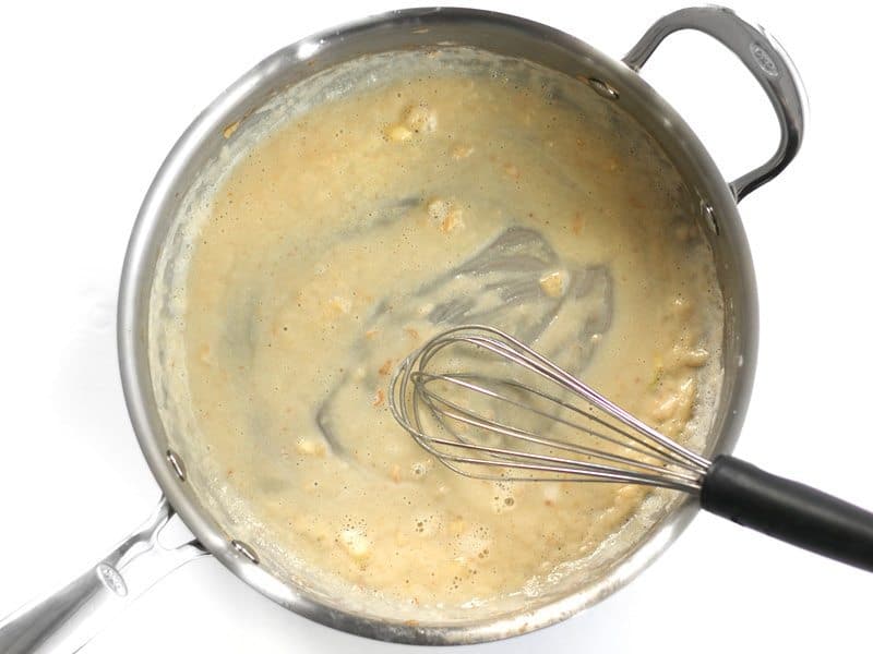 Butter and Flour Roux in the skillet
