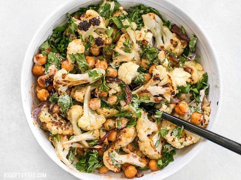 https://www.budgetbytes.com/wp-content/uploads/2017/02/Roasted-Cauliflower-Salad-close.jpg