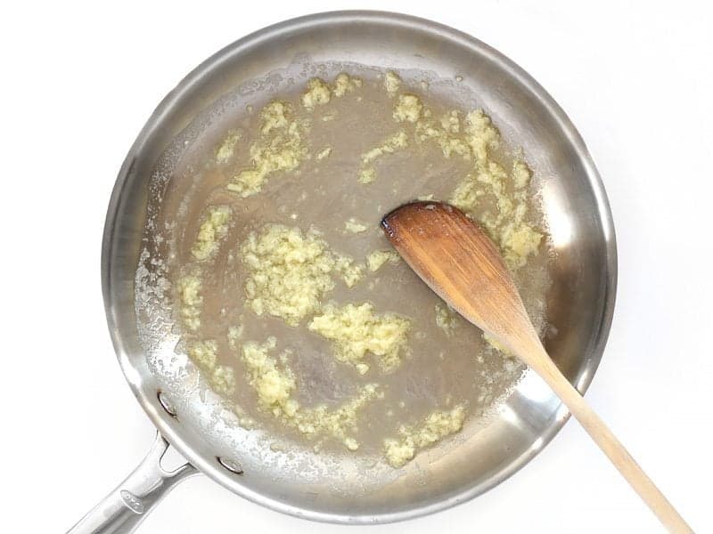 Sautéed Garlic and Butter in the skillet