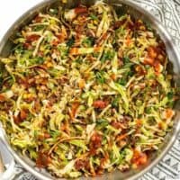 This Southwest Beef and Cabbage Stir Fry is a fast, easy, and flavorful way to make sure dinner is filled with plenty of vegetables. BudgetBytes.com