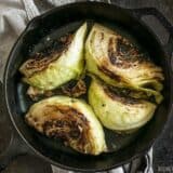 Blackened Cabbage is a fast and simple side dish that pairs beautifully with any grilled or BBQ meat. Add a creamy chipotle mayo for extra punch. BudgetBytes.com