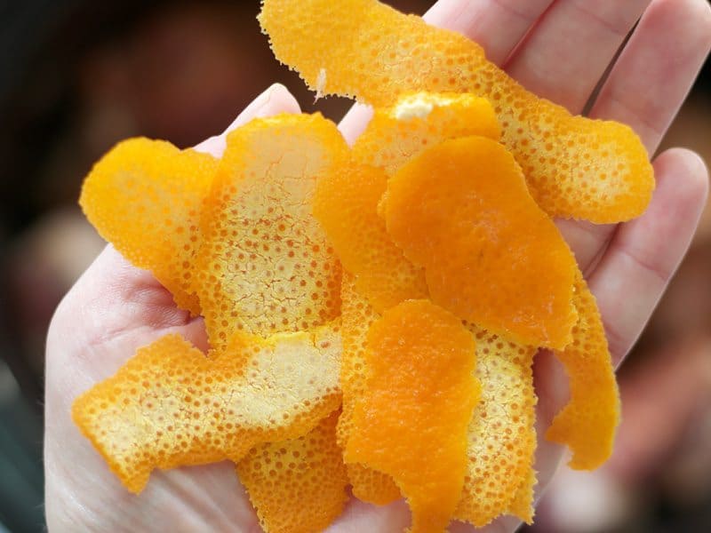 Orange Peels close up