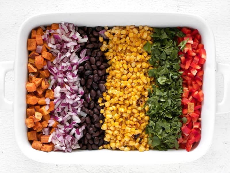 Rainbow Salad Ingredients