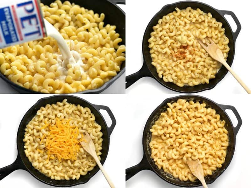 Mac and Cheese Steps Collage