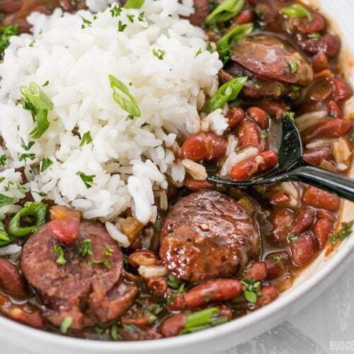 Pressure Cooker Red Beans are a fast, inexpensive, filling, and flavorful staple meal. It's a Louisiana tradition, but FASTER! BudgetBytes.com