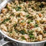 This Chimichurri Chicken and Rice is a bright and vibrant summer meal that cooks in just one pot to make dinner fast and easy. BudgetBytes.com