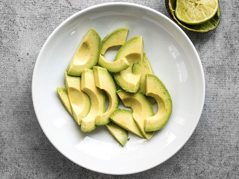 Sliced Avocado and Lime