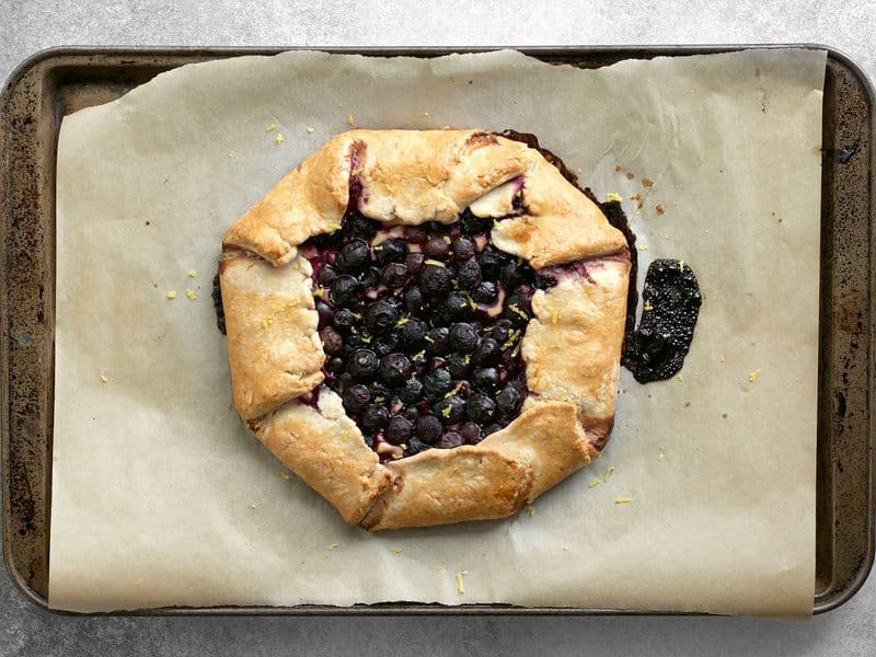 Baked Blueberry Galette