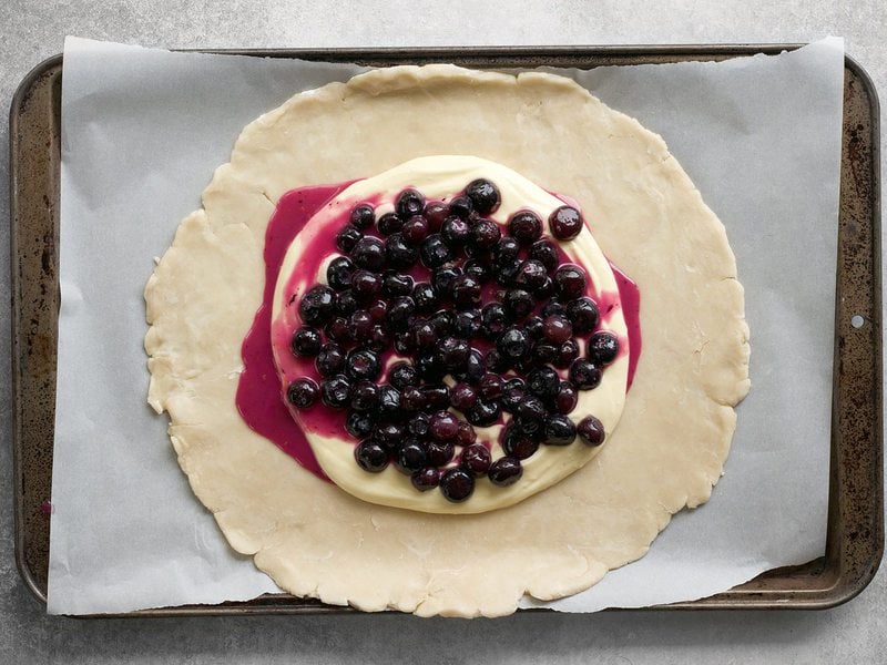 Blueberries on Galette